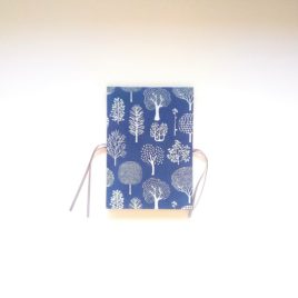 Album photo accordéon, modèle arbres bleus