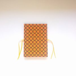 Album photo accordéon, orange et marron, modèle vintage